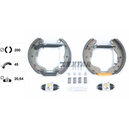 TEXTAR Bremsbackensatz Shoe Kit Pro 84044902