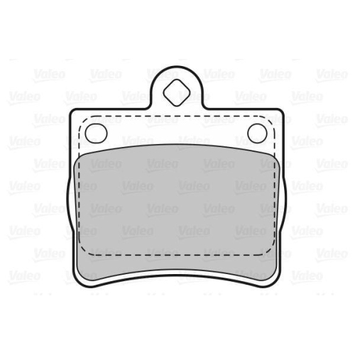 VALEO Bremsbelagsatz, Scheibenbremse 598763