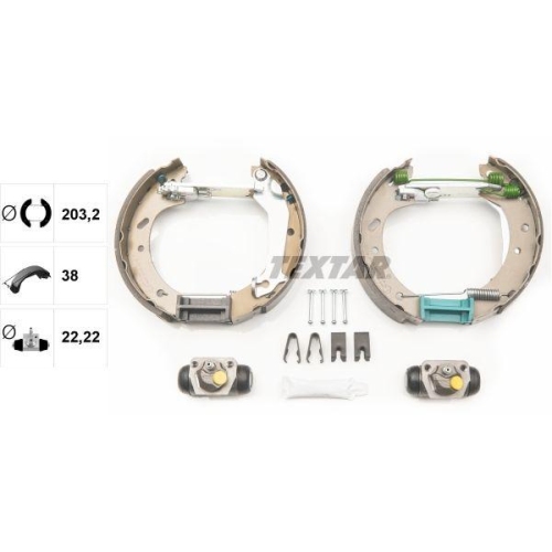 TEXTAR Bremsbackensatz Shoe Kit Pro 84046600