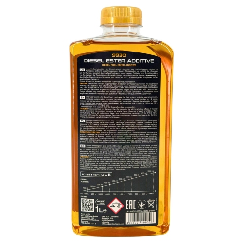 Dieseladditiv Ester MANNOL Verschlei&szlig;schutz Reiniger 1 Liter MN9930-1