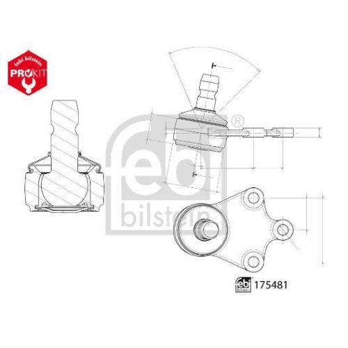 FEBI BILSTEIN Trag-/F&uuml;hrungsgelenk ProKit 175481