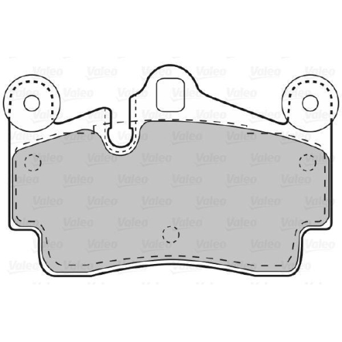 VALEO Bremsbelagsatz, Scheibenbremse 598770