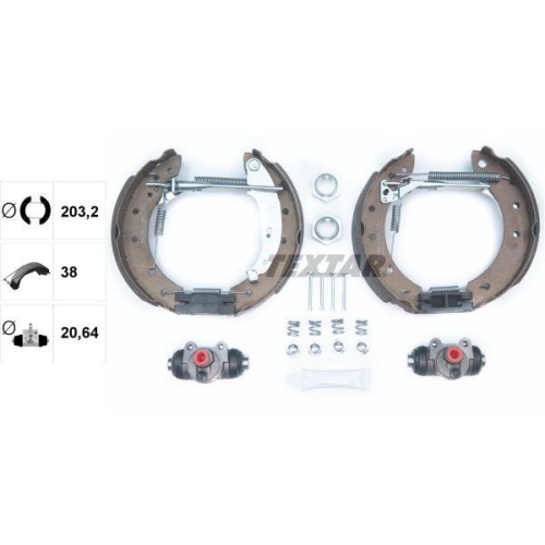 TEXTAR Bremsbackensatz Shoe Kit Pro 84048001