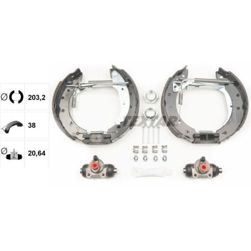 TEXTAR Bremsbackensatz Shoe Kit Pro 84048004