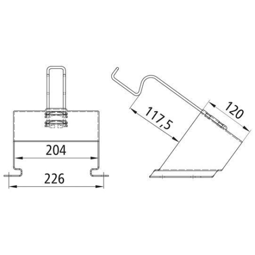 Hemmschuhhalter G 53, verzinkt, zum Anschrauben Suer 250141972