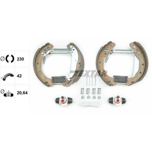 TEXTAR Bremsbackensatz Shoe Kit Pro 84049002