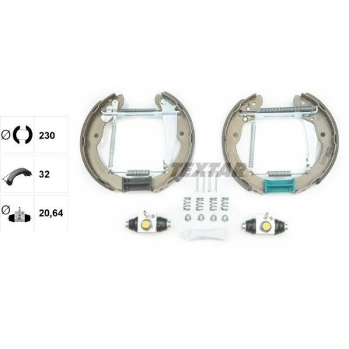 TEXTAR Bremsbackensatz Shoe Kit Pro 84052402