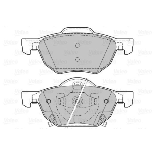 VALEO Bremsbelagsatz, Scheibenbremse 598824