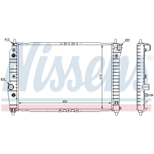 NISSENS K&uuml;hler, Motork&uuml;hlung 61637
