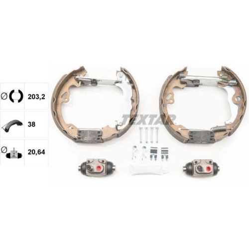 TEXTAR Bremsbackensatz Shoe Kit Pro 84052500