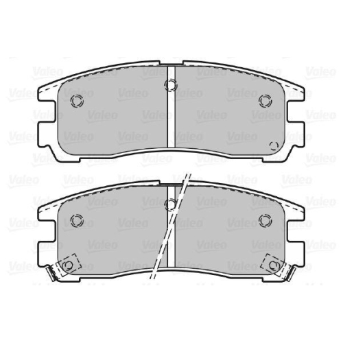 VALEO Bremsbelagsatz, Scheibenbremse 598834