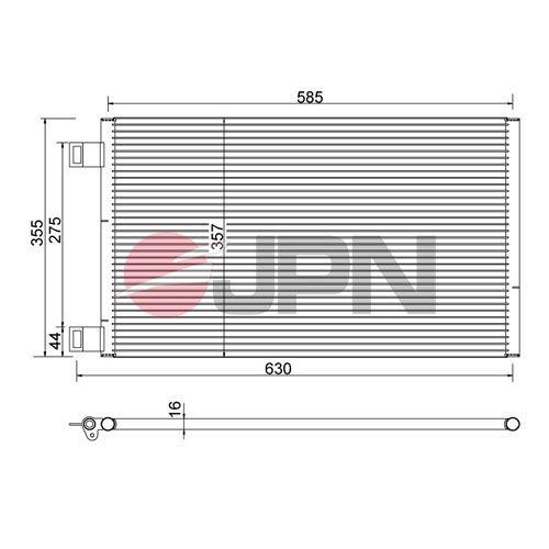 JPN Kondensator, Klimaanlage 60C9129-JPN