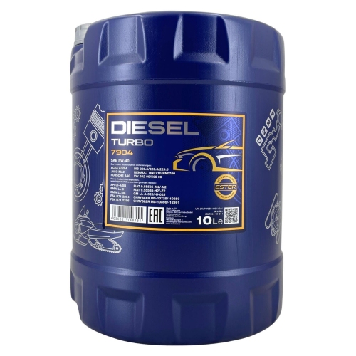 Motor&ouml;l Motoren&ouml;l Mannol Diesel Turbo 5W-40 10 Liter Kanister MN7904-10