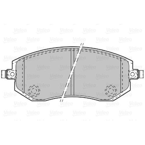 VALEO Bremsbelagsatz, Scheibenbremse 598853