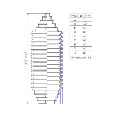 SPIDAN Faltenbalgsatz, Lenkung 84279