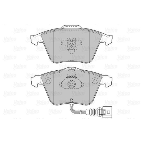 VALEO Bremsbelagsatz, Scheibenbremse 598863