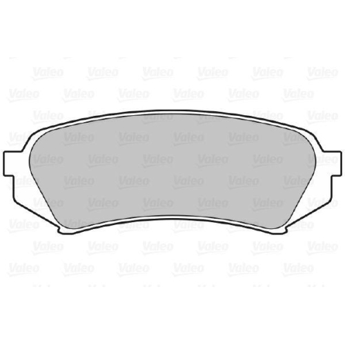 VALEO Bremsbelagsatz, Scheibenbremse 598865