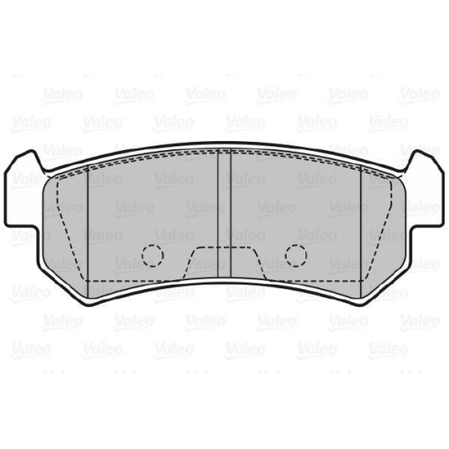 VALEO Bremsbelagsatz, Scheibenbremse 598874