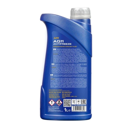 Mannol Antifreeze AG11 Frostschutz Konzentrat 1 Liter Flasche MN4111-1