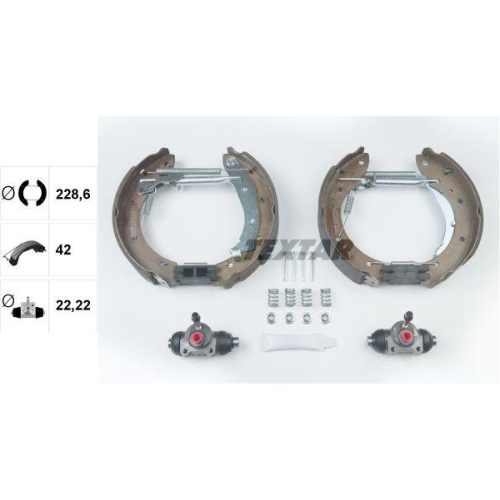 TEXTAR Bremsbackensatz Shoe Kit Pro 84053901