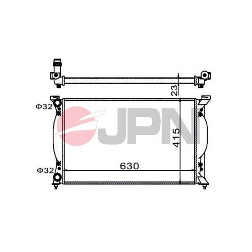 JPN Kühler, Motorkühlung 60C9004-JPN