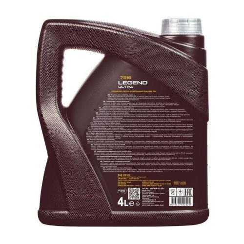 Motor&ouml;l Motoren&ouml;l Mannol Legend Ultra 0W-20 4 Liter Kanister MN7918-4