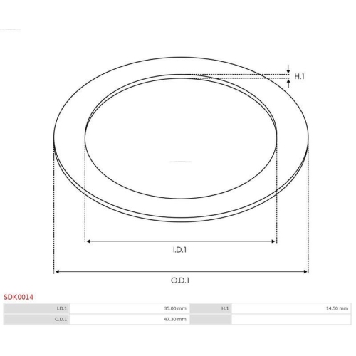 AS-PL Reparatursatz, Starter Brandneu AS-PL SDK0014