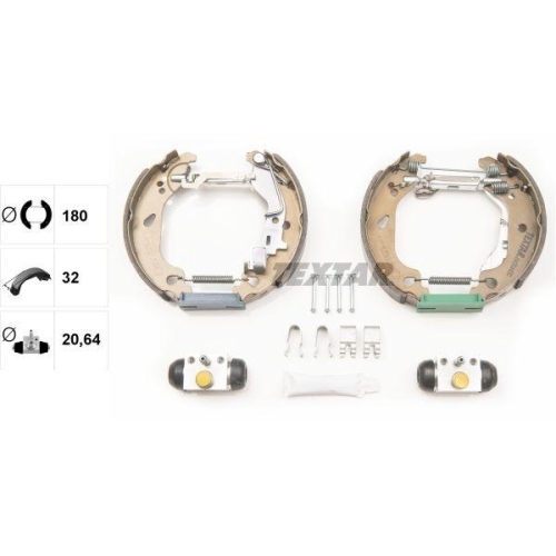 TEXTAR Bremsbackensatz Shoe Kit Pro 84054400