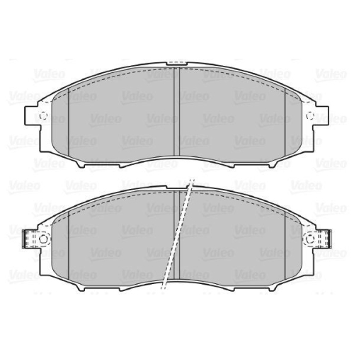 VALEO Bremsbelagsatz, Scheibenbremse 598889