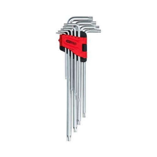 Torx-Winkelstiftschl&uuml;ssel-Satz mit Bohrung, XL, 9-tlgTB10-TB50 KS TOOLS 151.4580