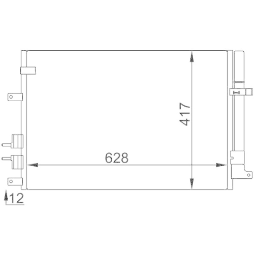 MAHLE Kondensator, Klimaanlage BEHR *** PREMIUM LINE *** AC 696 000P