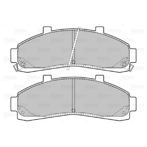 VALEO Bremsbelagsatz, Scheibenbremse 598906