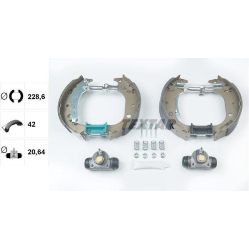 TEXTAR Bremsbackensatz Shoe Kit Pro 84059900