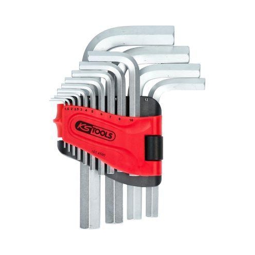 Innensechskant-Winkelstiftschl&uuml;ssel-Satz im Klapphalter,14-tlg1,5-19mm KS TOOLS