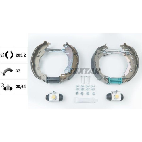 TEXTAR Bremsbackensatz Shoe Kit Pro 84061600