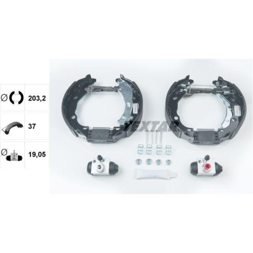 TEXTAR Bremsbackensatz Shoe Kit Pro 84061601