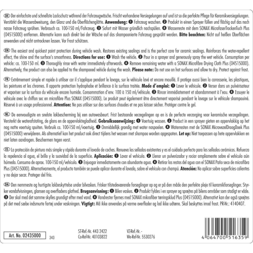 SONAX PROFILINE Spray&Seal, Nassversiegelung, 5 Liter 02435000