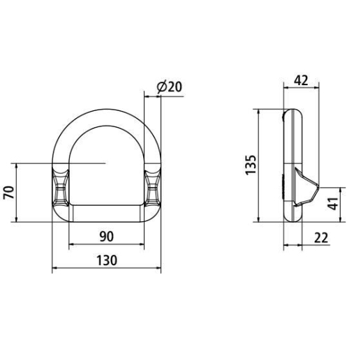 Zurr&ouml;se, verzinkt, ohne Anschwei&szlig;lasche Suer 295131711