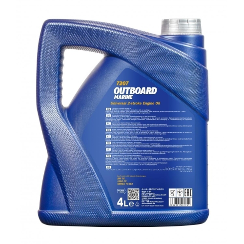 MANNOL Motoren&ouml;l Outboard Marine API TC 4 Liter Au&szlig;enbordmotor&ouml;l MN7207-4