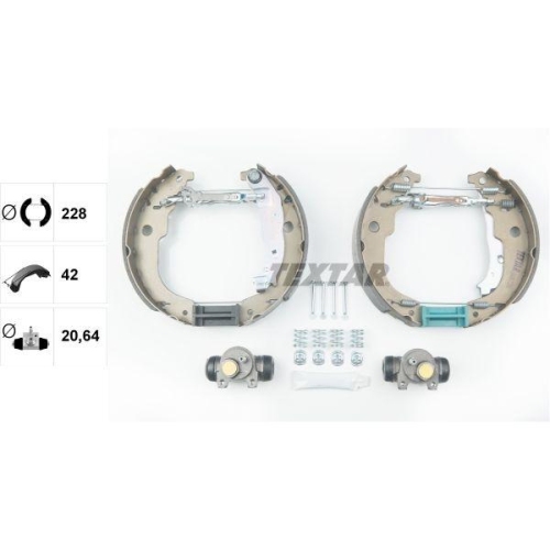 TEXTAR Bremsbackensatz Shoe Kit Pro 84067200