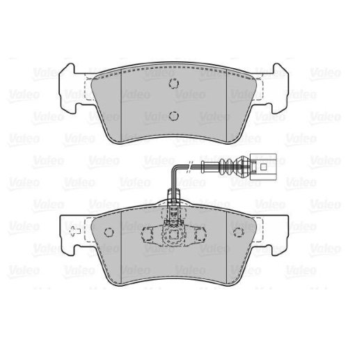 VALEO Bremsbelagsatz, Scheibenbremse 598946