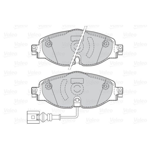 VALEO Bremsbelagsatz, Scheibenbremse FIRST
