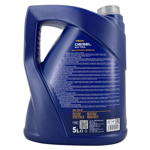 Motor&ouml;l Motoren&ouml;l Mannol Diesel Extra 10W-40 5 Liter Kanister MN7504-5