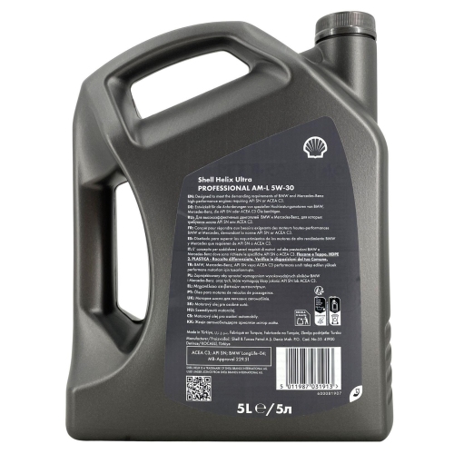 5L 5 Liter SHELL HELIX ULTRA PROFESSIONAL AM-L 5W-30 Motor&ouml;l BMW LL-04 MB 229.51