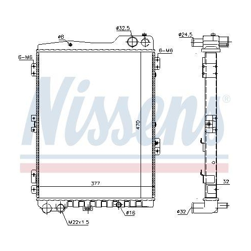 NISSENS Kühler, Motorkühlung 60442