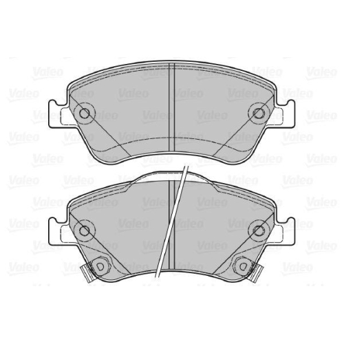VALEO Bremsbelagsatz, Scheibenbremse 601040