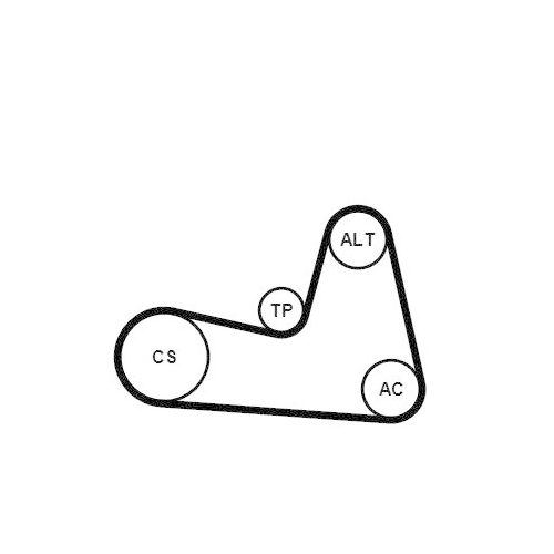 CONTINENTAL CTAM Keilrippenriemensatz 6PK1200K2