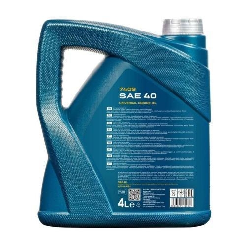 Motor&ouml;l Motoren&ouml;l Mannol SAE 40 4 Liter Kanister MN7409-4