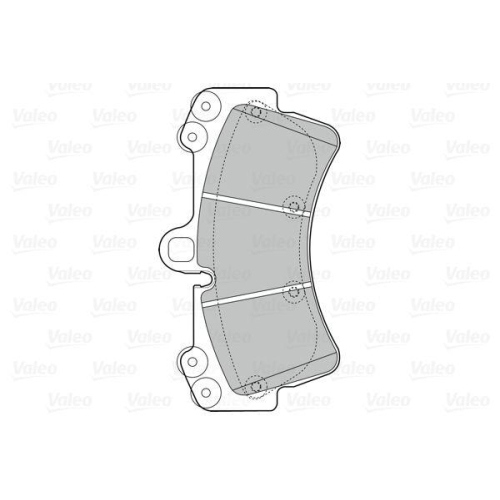 VALEO Bremsbelagsatz, Scheibenbremse FIRST 302043