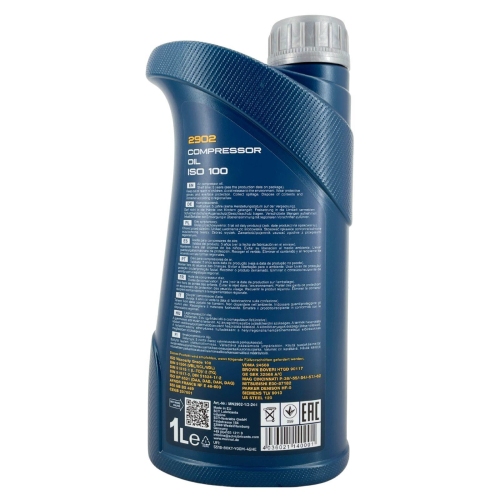 Mannol Compressor Oil ISO 100 Kompressor&ouml;l 1 Liter MN2902-1